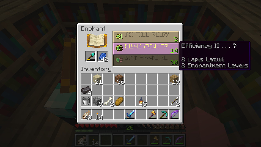 minecraft enchantments