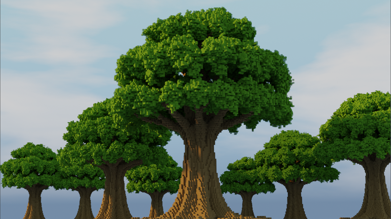 minecraft giant tree