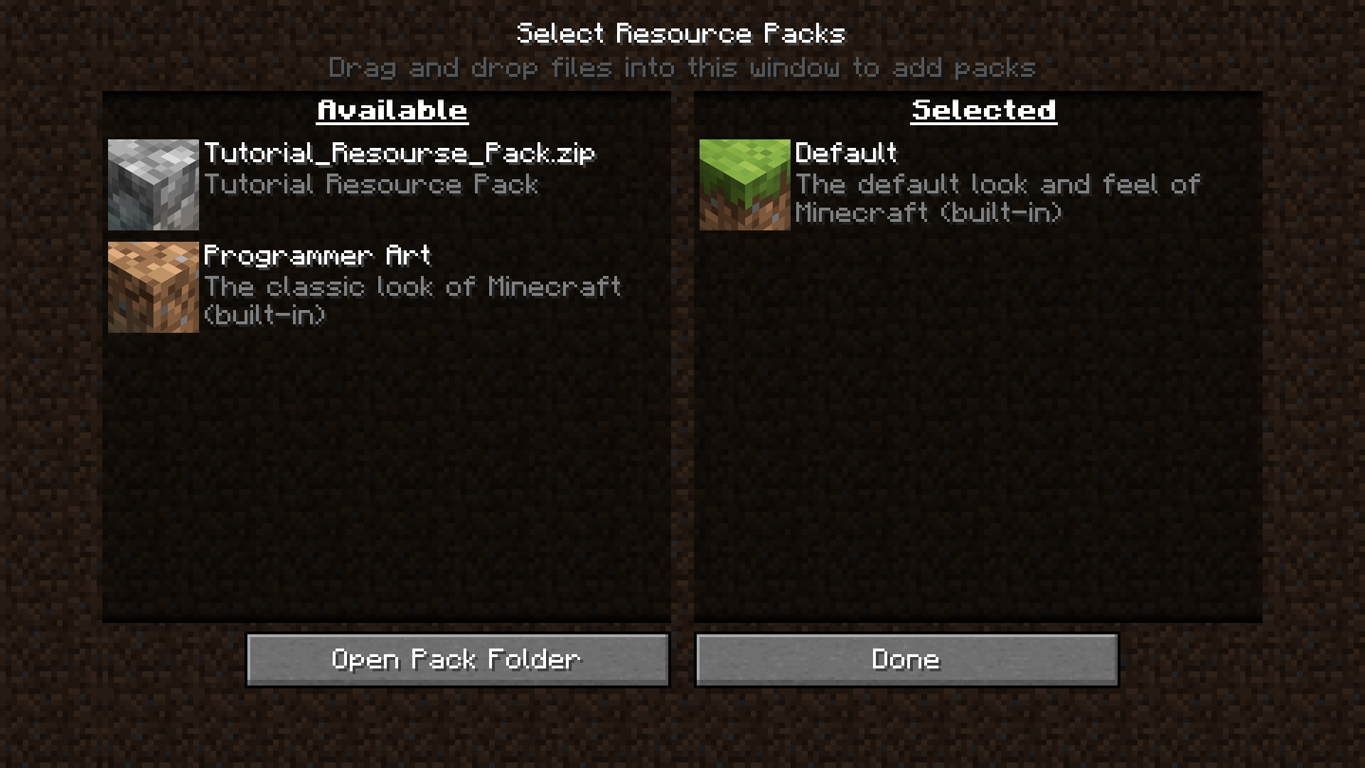 minecraft resource packs