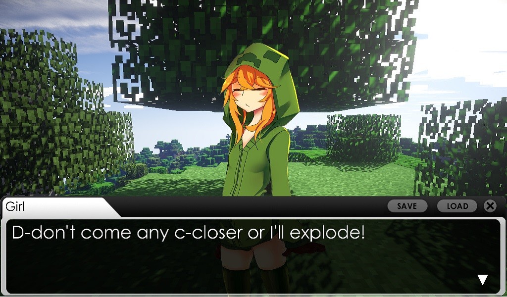 minecraft visual novel