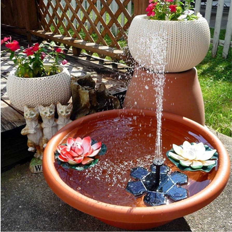 mini solar fountain for bird bath uk