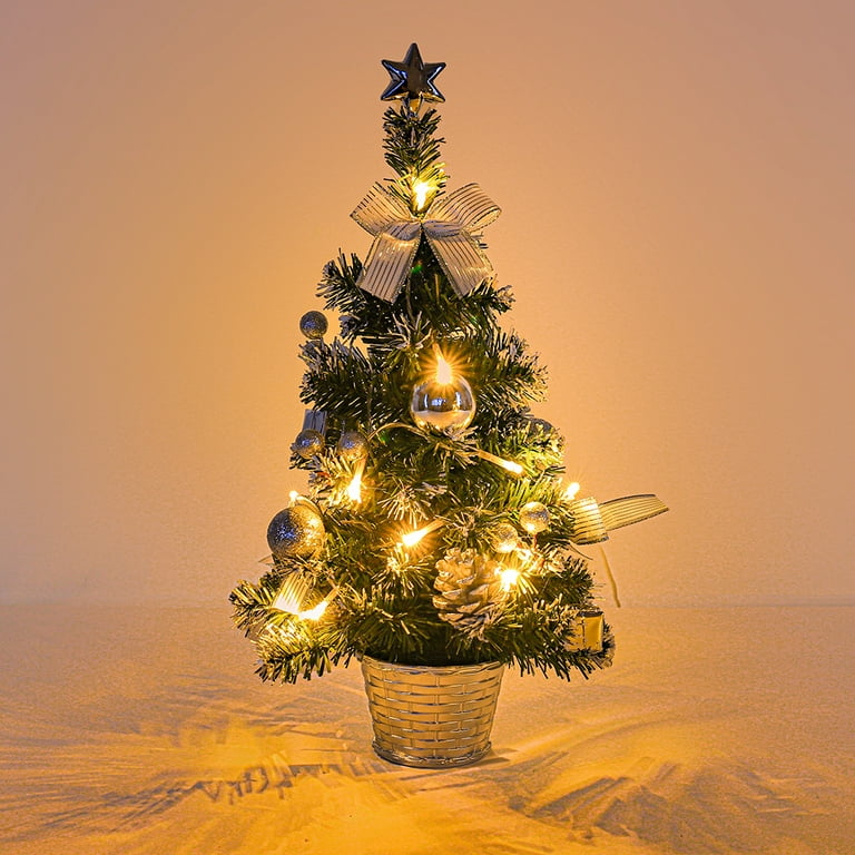 miniature light up christmas tree