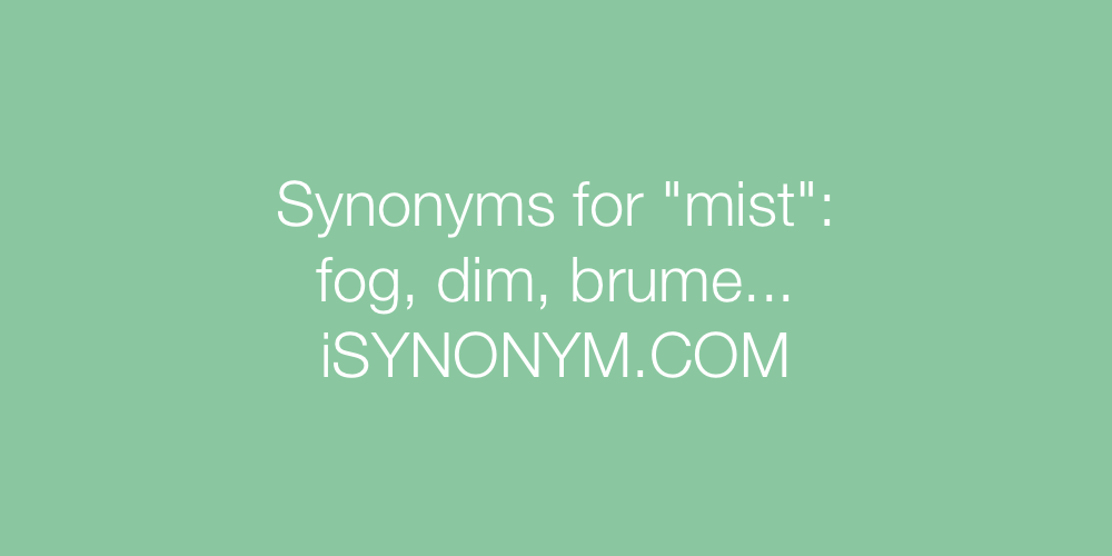 mist synonym