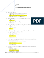 model code of ethics quiz