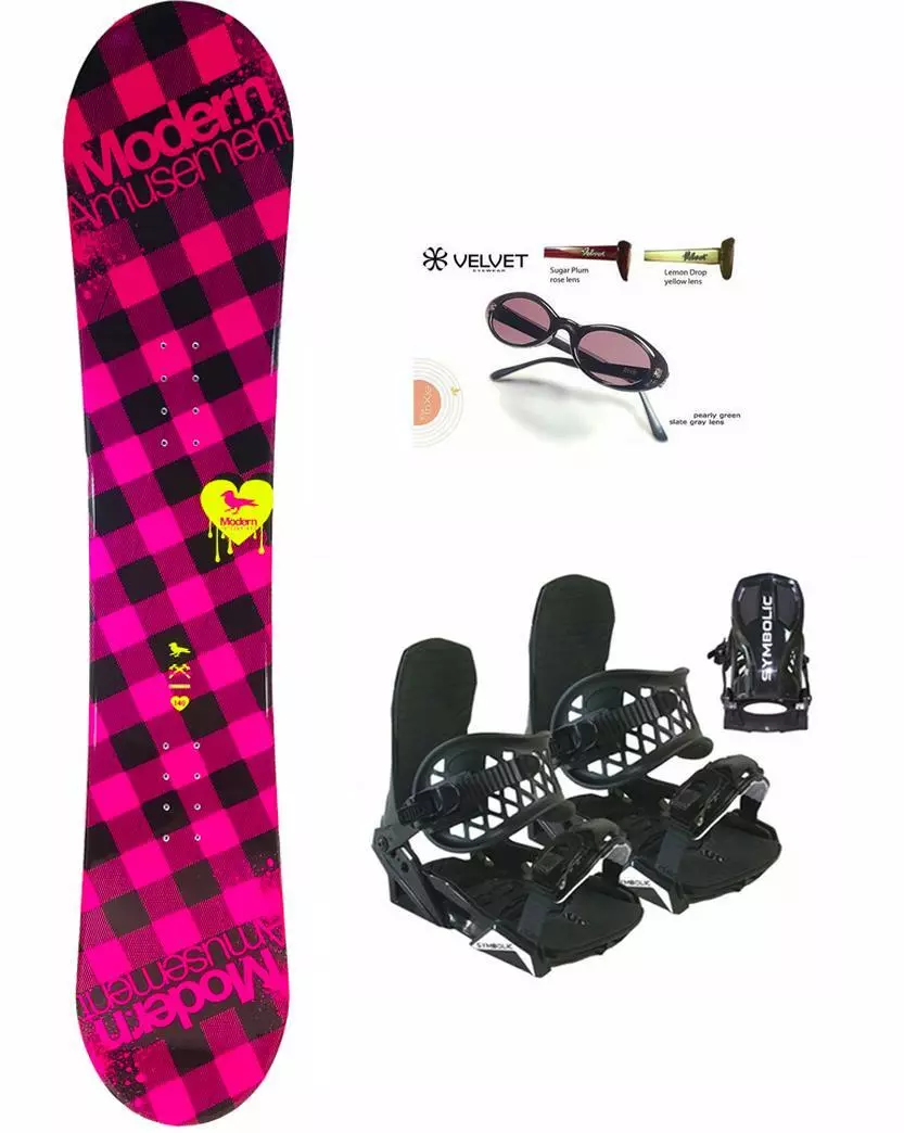 modern amusement snowboard