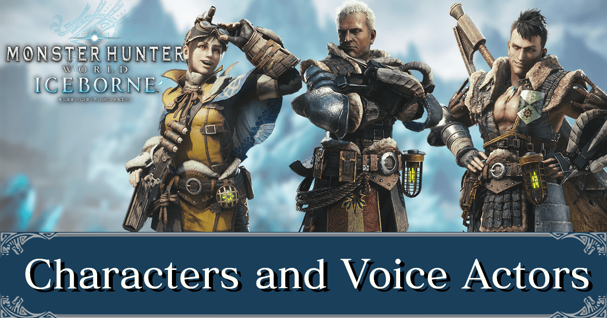monster hunter world voice actors