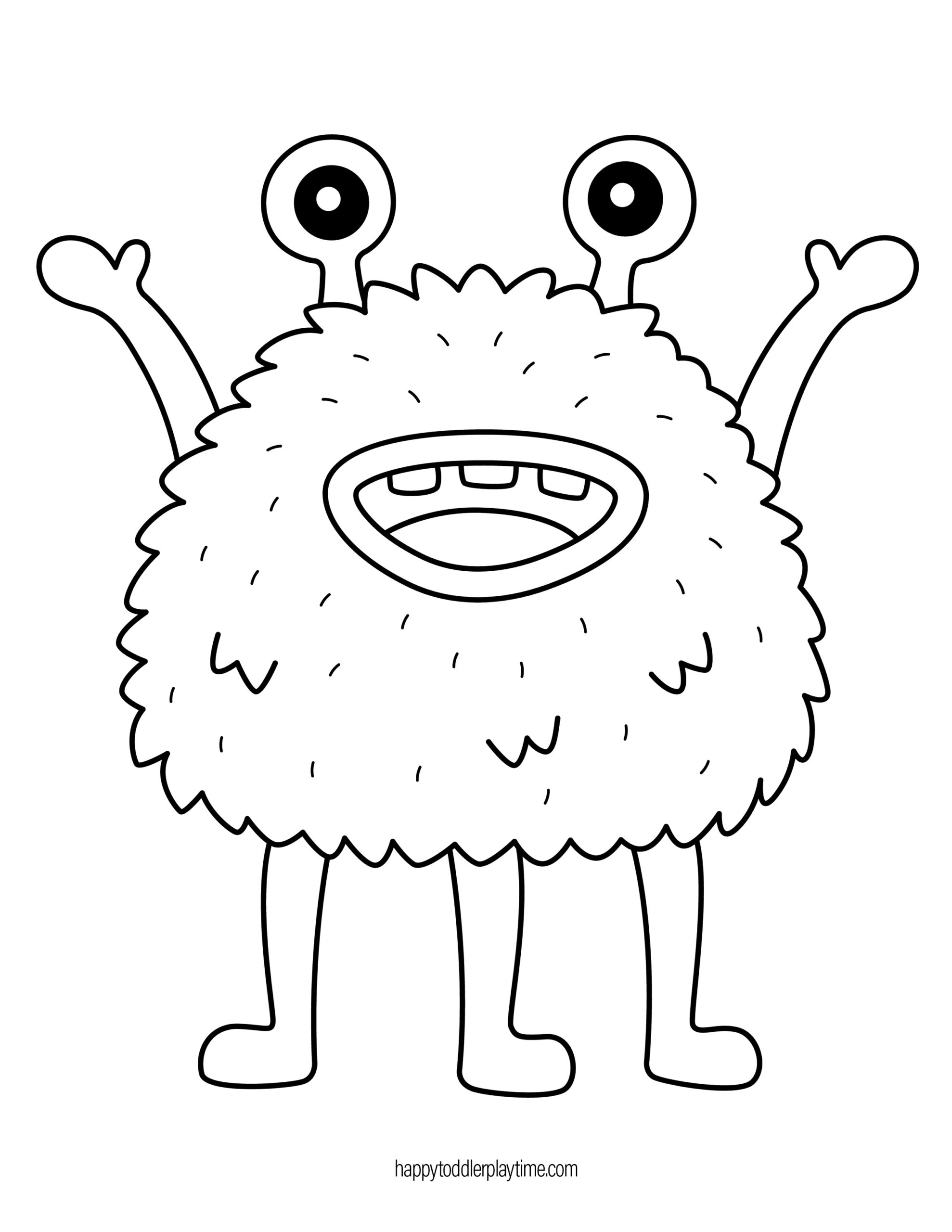 monster template printable