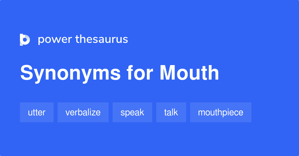 mouth thesaurus