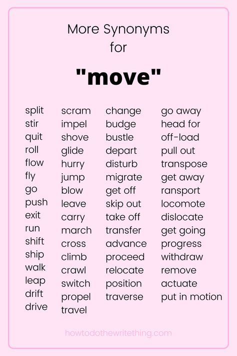 move synonym