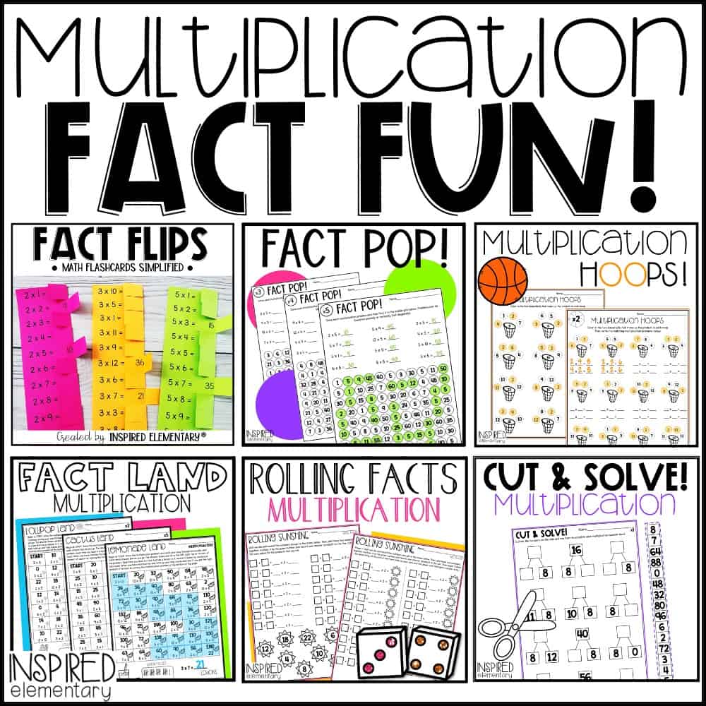 multiplication fact practice worksheets