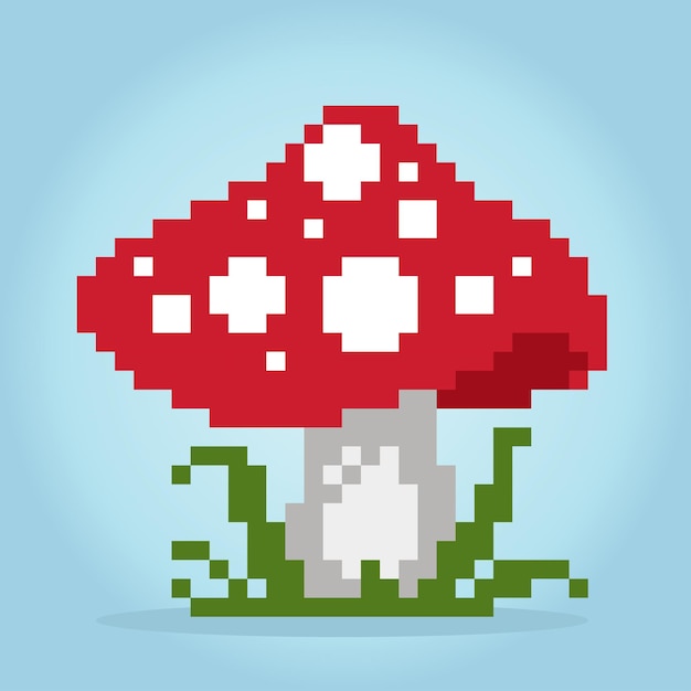 mushroom pixel art