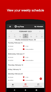 mytime target schedule