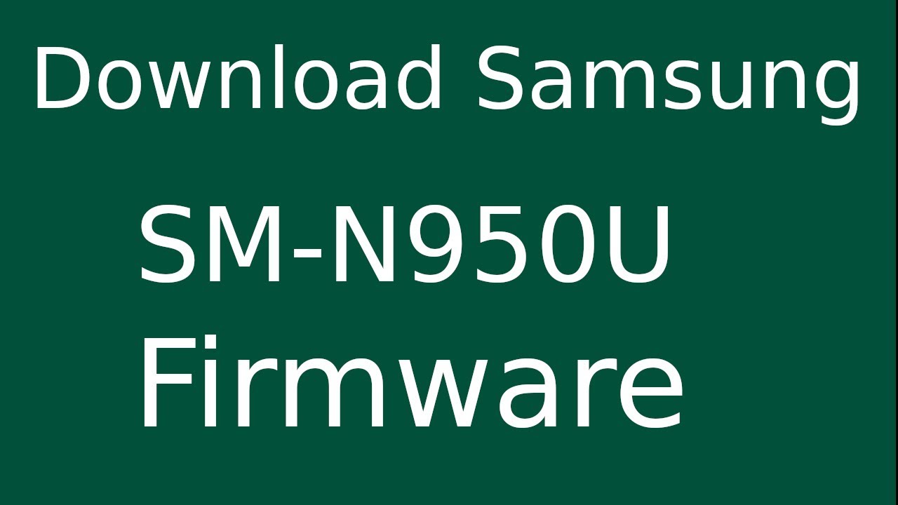 n950u firmware