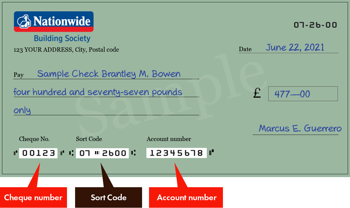 nationwide building society sort codes