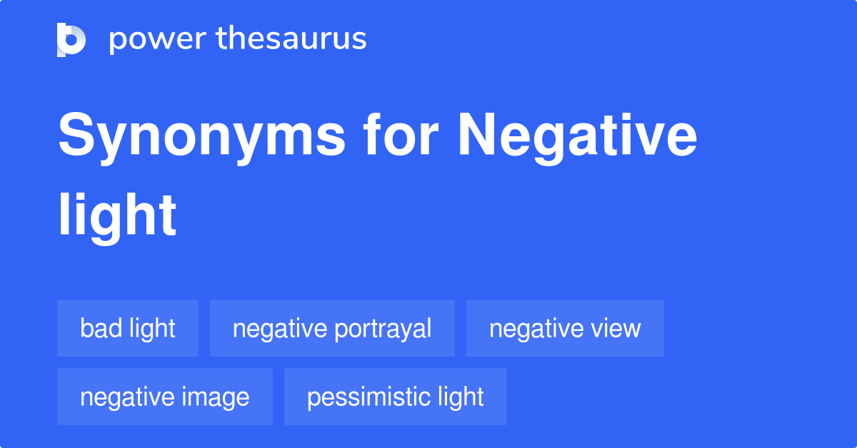 negatively synonyms