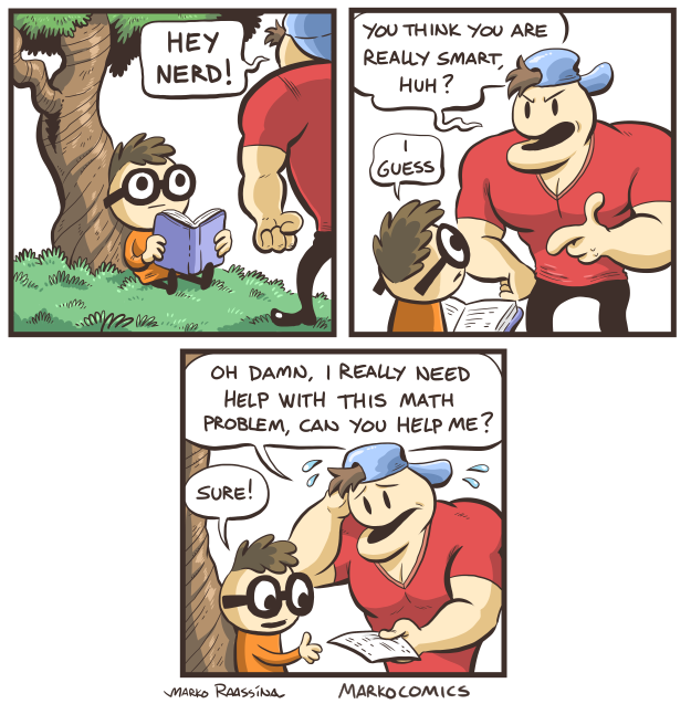 nerd and jock comic