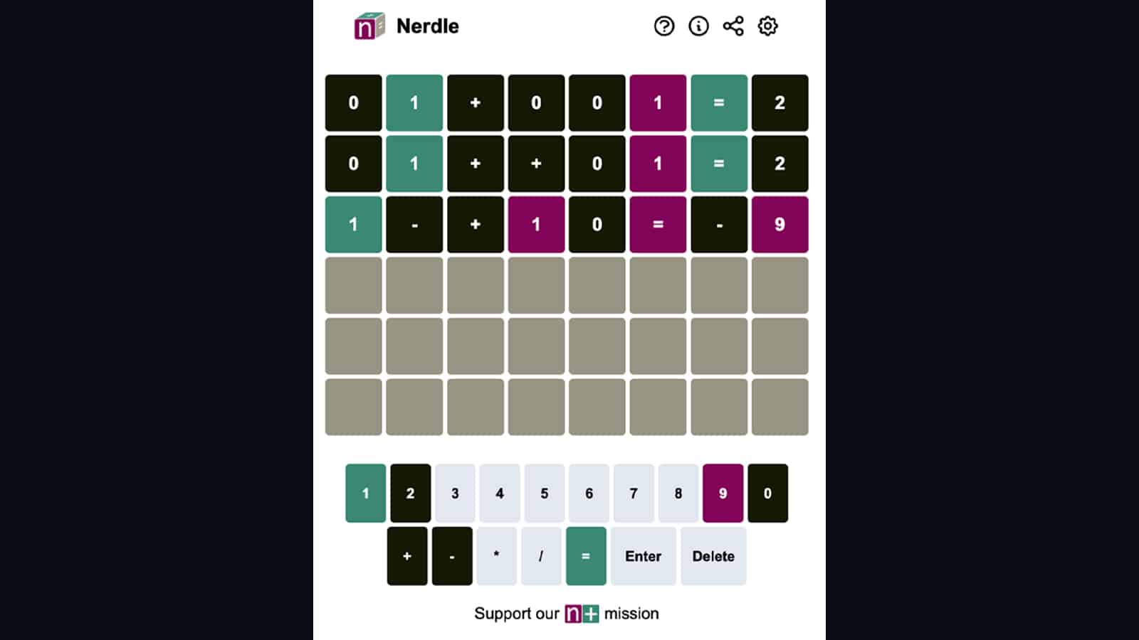 nerdle solution today