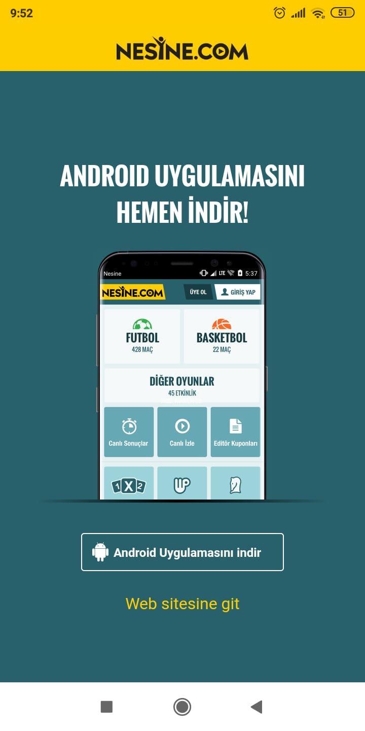 nesine canlı iddaa indir