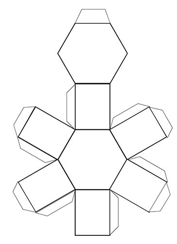 net for a hexagonal prism