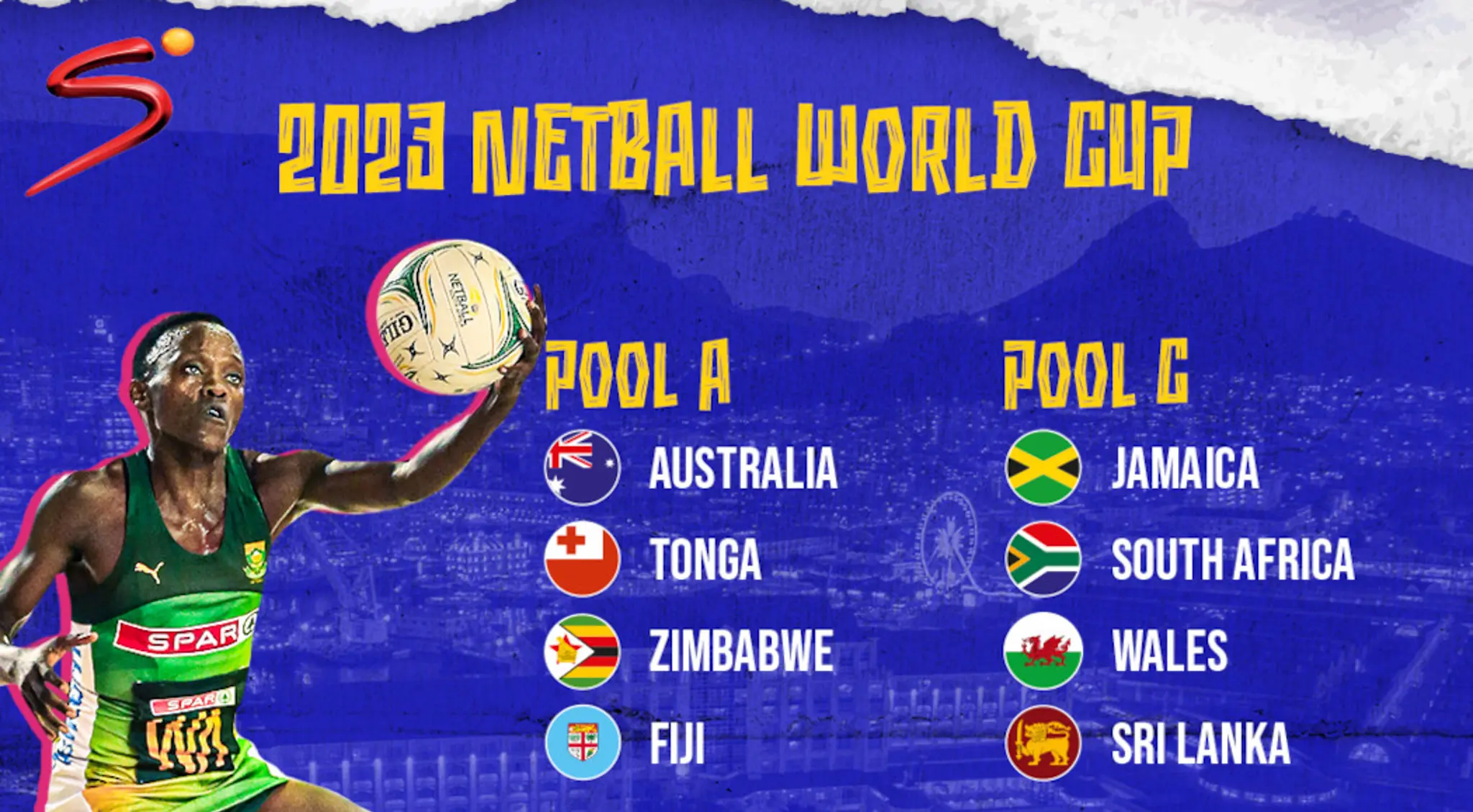 netball world cup england fixtures