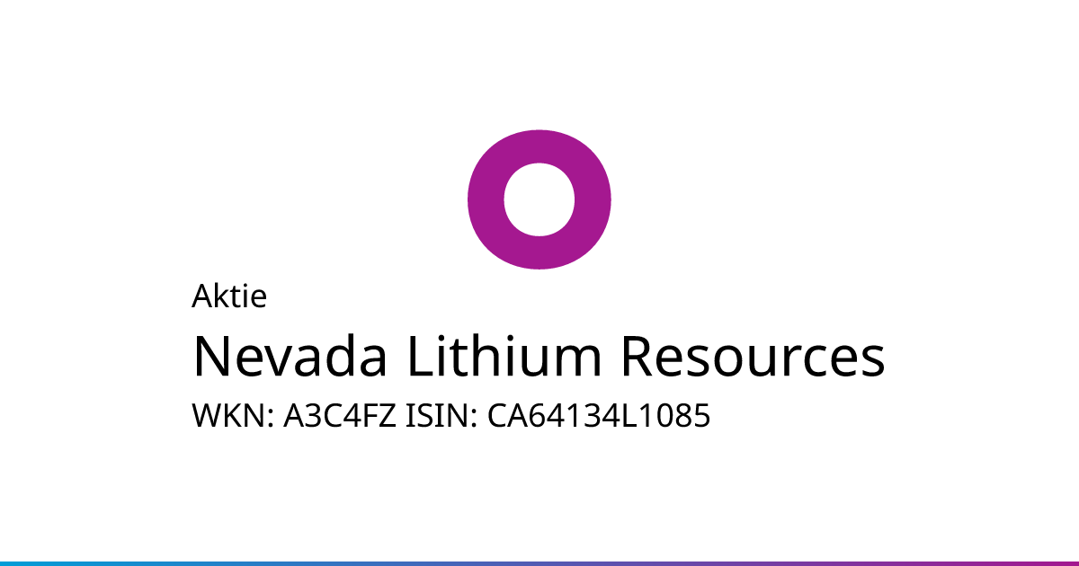 nevada lithium resources aktie