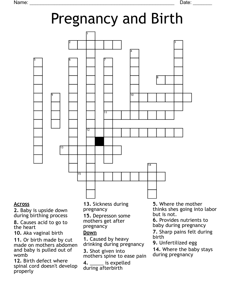 new birth crossword