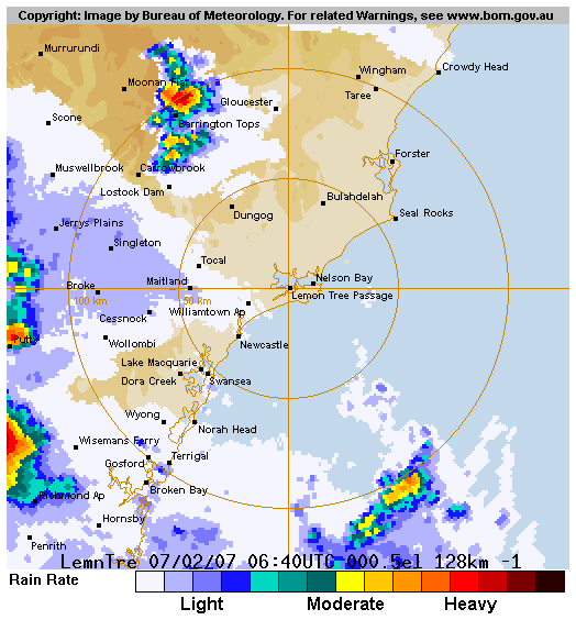 newcastle radar loop