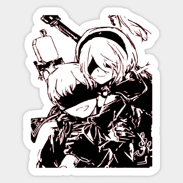 nier automata stickers