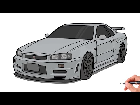 nissan skyline dibujo