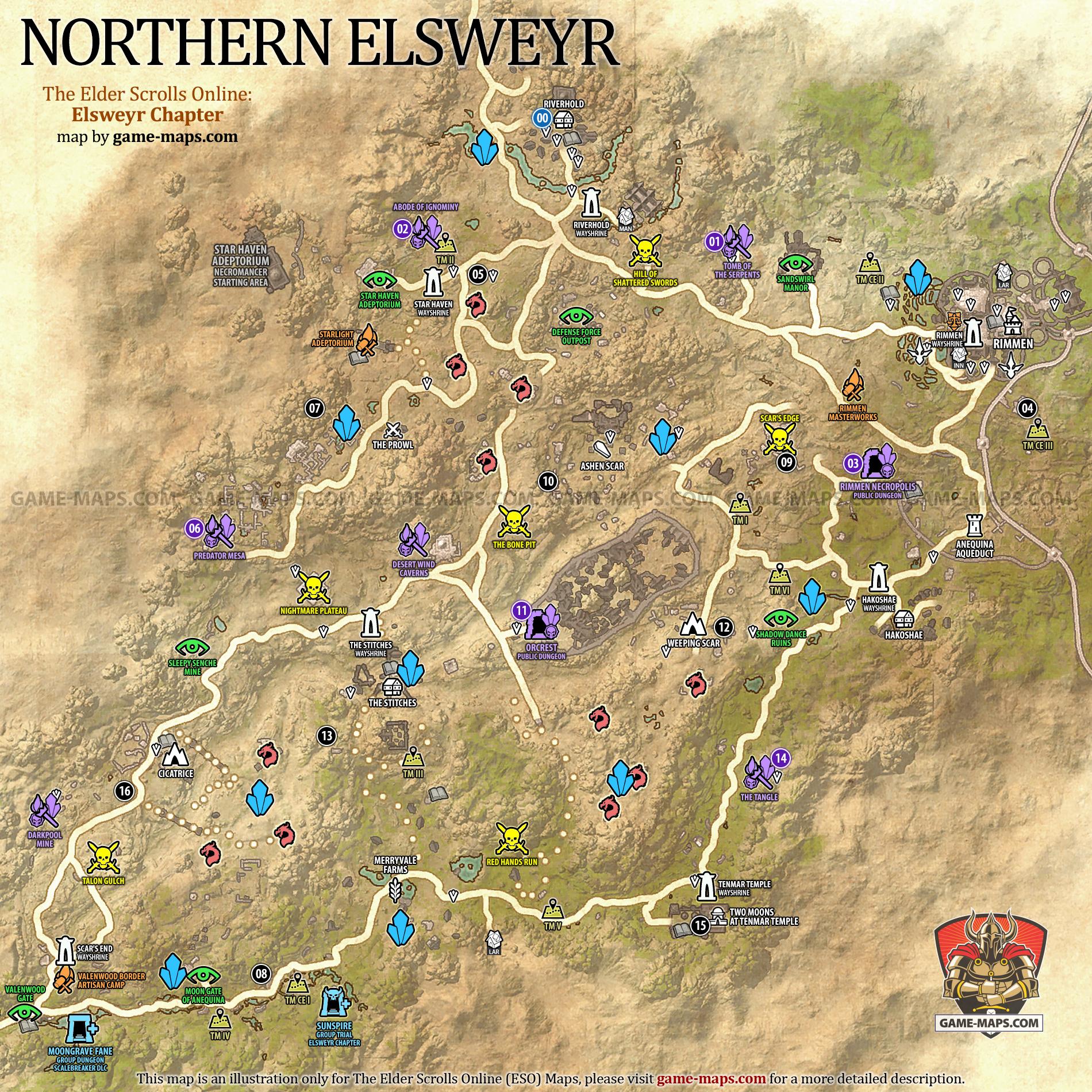 northern elsweyr treasure map