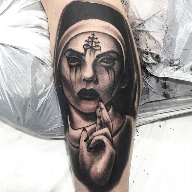 nun tattoo