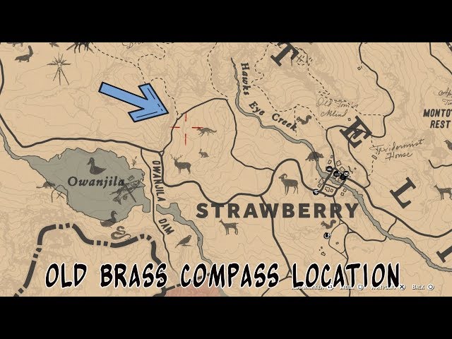 old brass compass rdr2