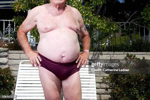 old man in speedo