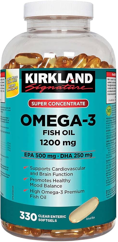 omega 3 fish oil concentrate 250 capsules 1000mg