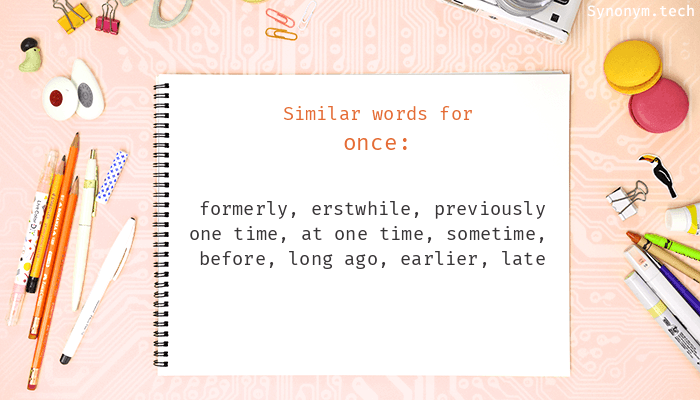 once synonym