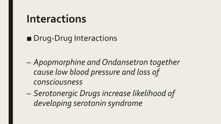 ondansetron drug interactions