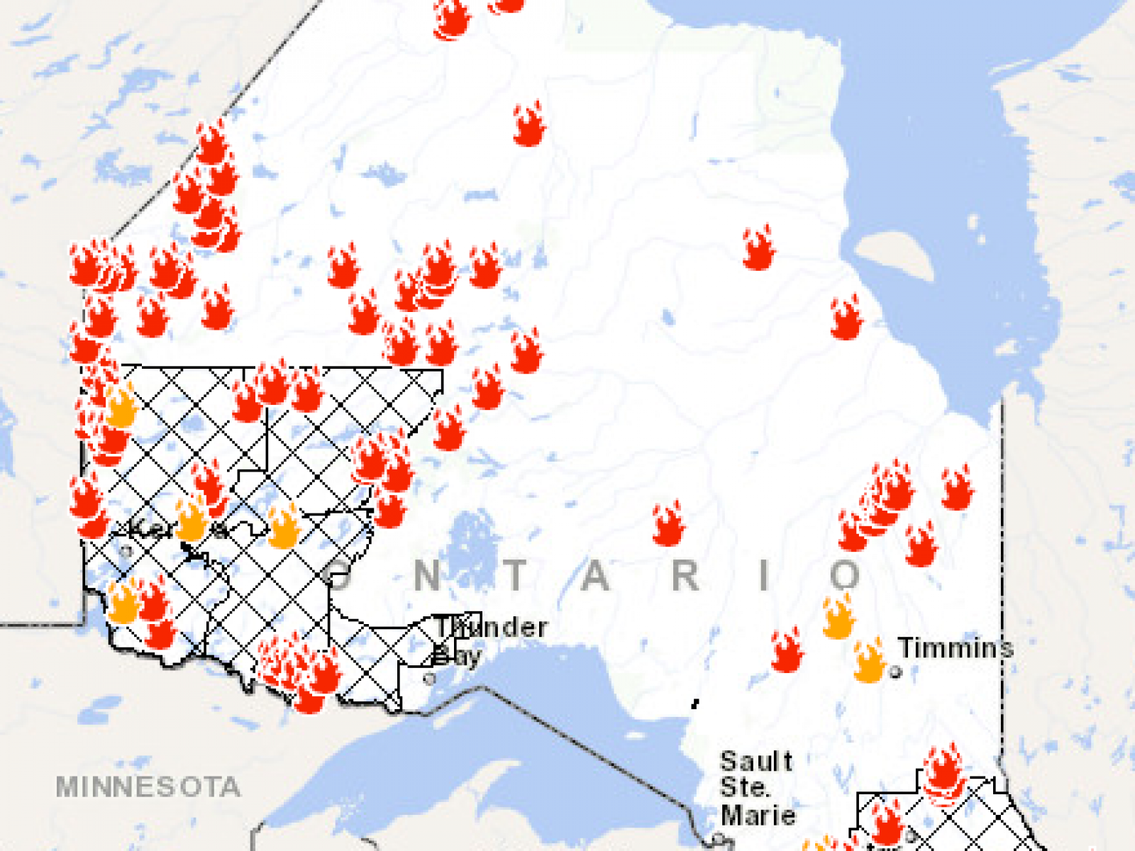 ontario fires update