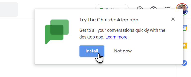 open google chat