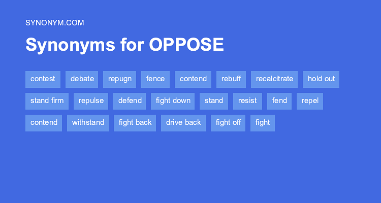 oppose synonym