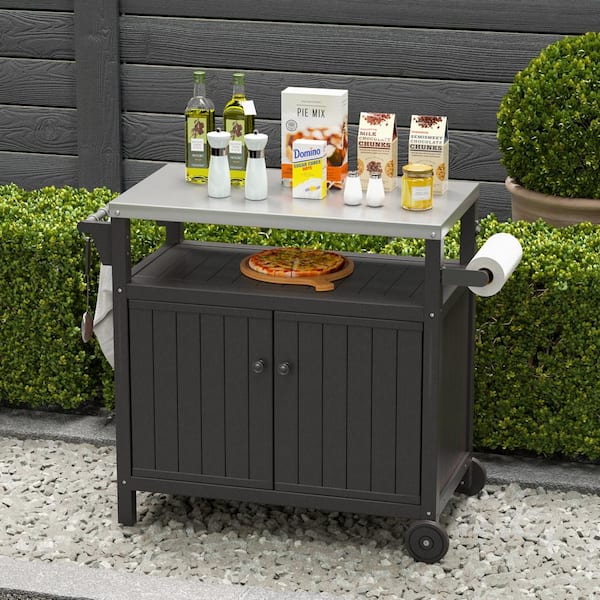 outdoor grill table