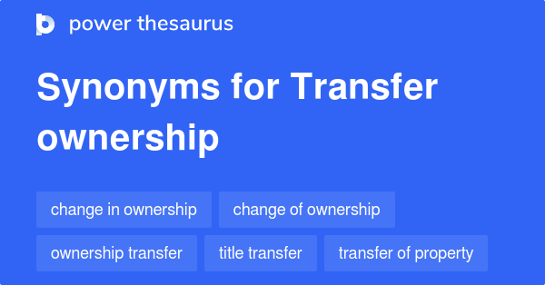 ownership synonyms