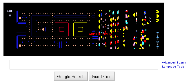 pacman game google