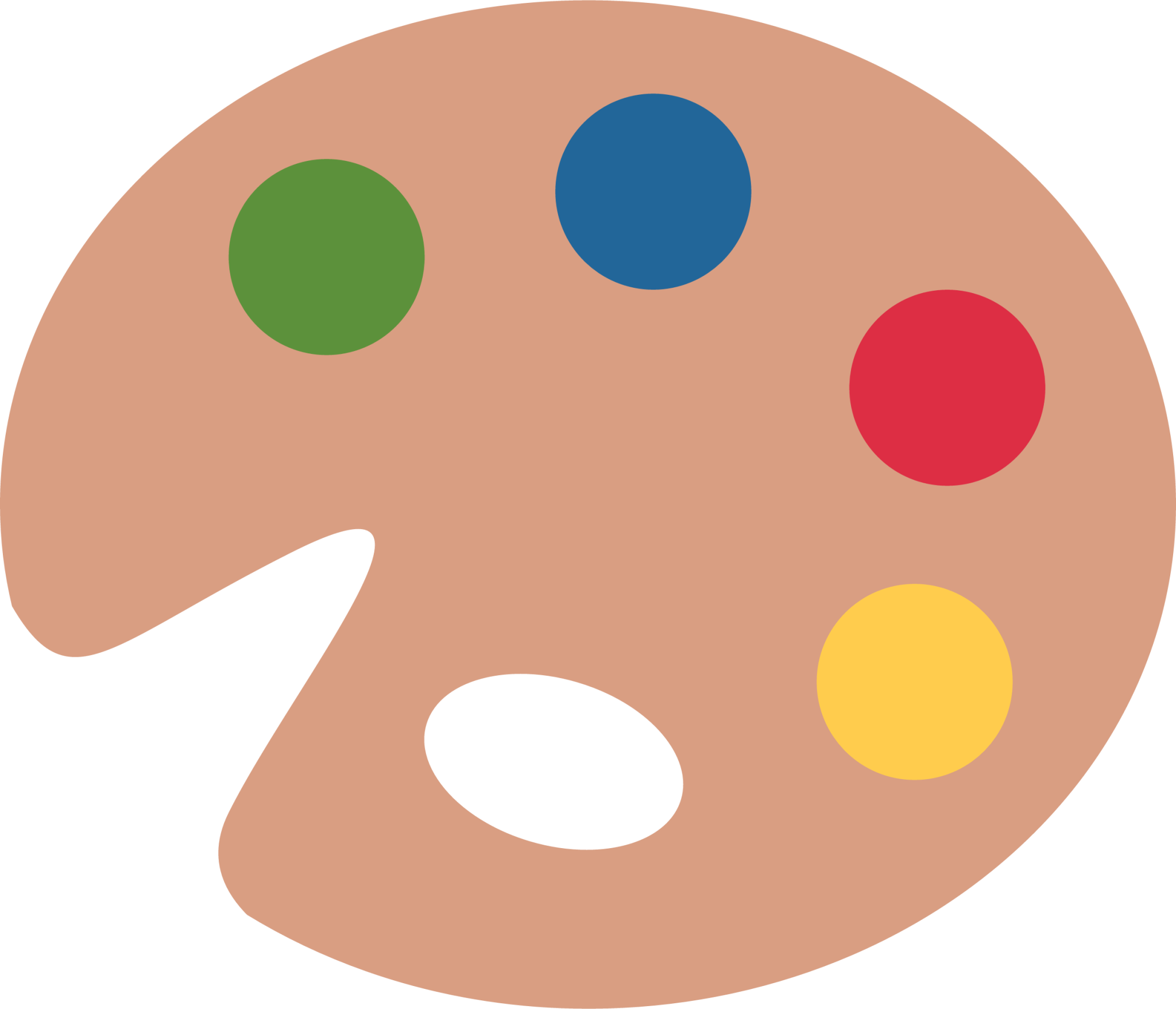 paint palette emoji