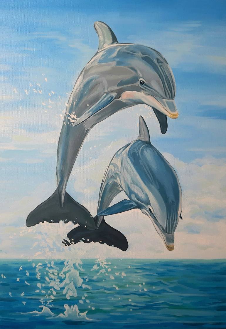 painting of a dolphin