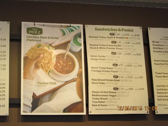 panera bread clifton park menu