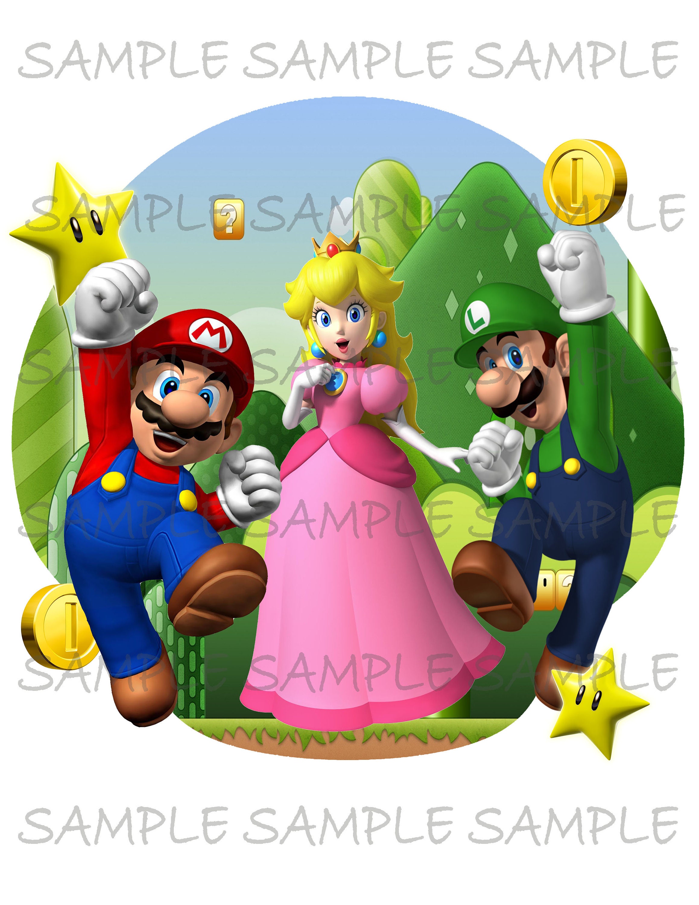 peach mario luigi