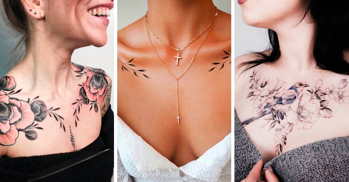 pecho tatuajes para mujer