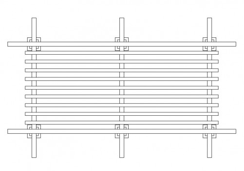 pergola cad block