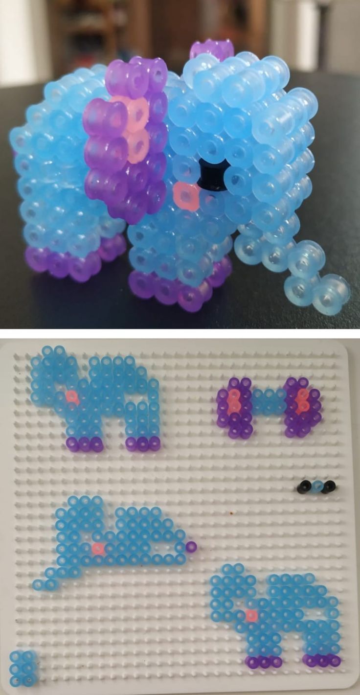 perler bead elephant pattern