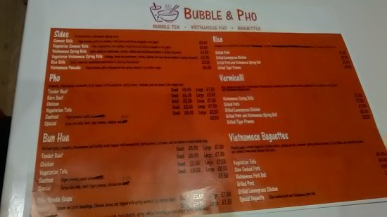 pho vietnam southampton menu